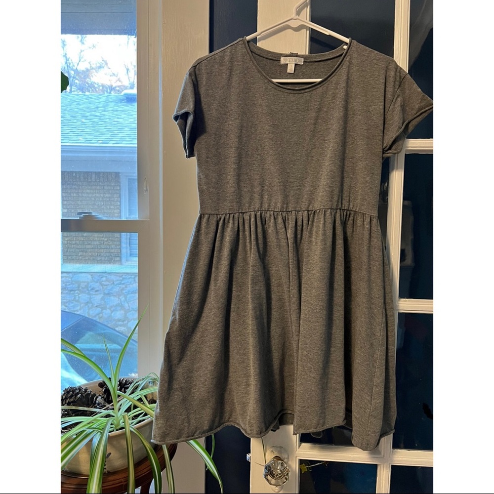 Grey skater style mini dress size M